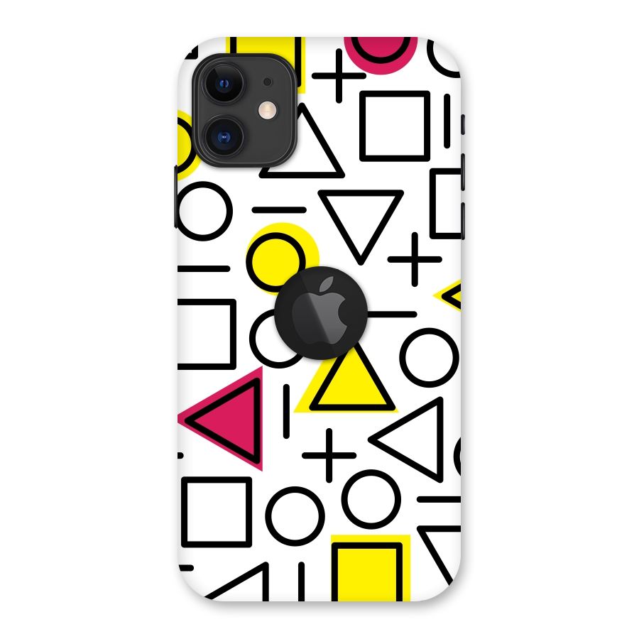 Geometry Pattern Back Case for iPhone 11 Logo Cut
