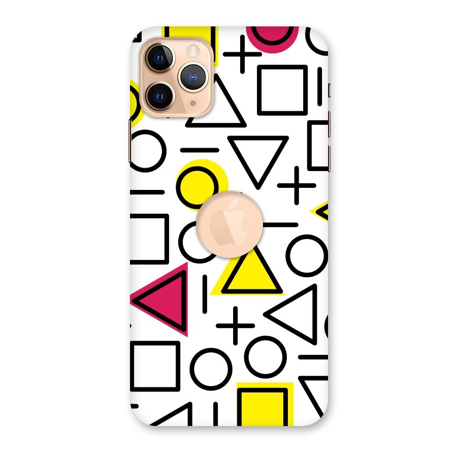 Geometry Pattern Back Case for iPhone 11 Pro Max Logo Cut