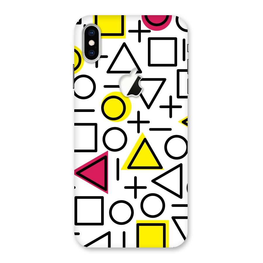 Geometry Pattern Back Case for iPhone XS Max Apple Cut