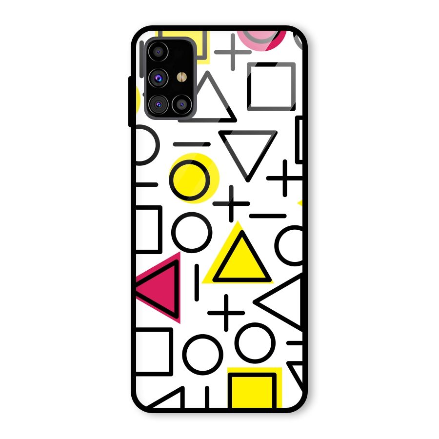 Geometry Pattern Glass Back Case for Galaxy M31s
