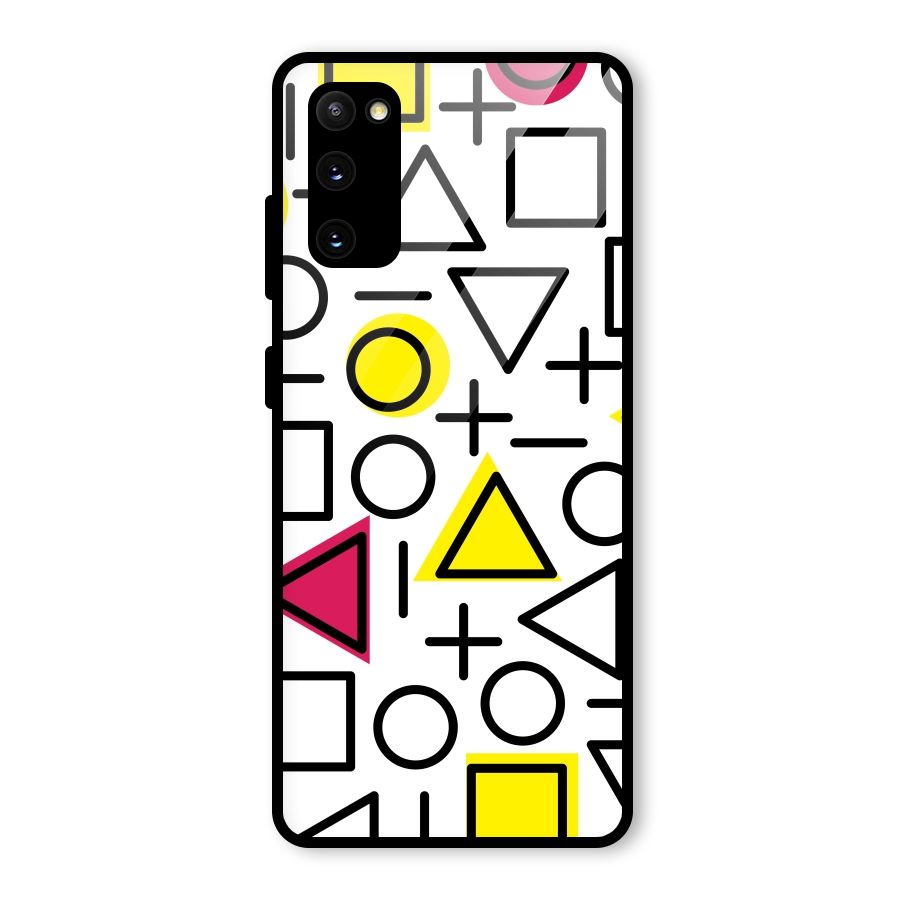 Geometry Pattern Glass Back Case for Galaxy S20 FE 5G