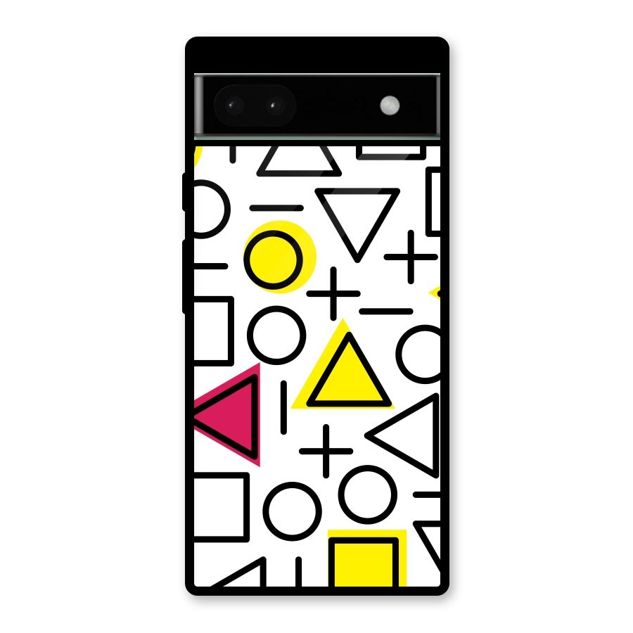 Geometry Pattern Glass Back Case for Google Pixel 6a