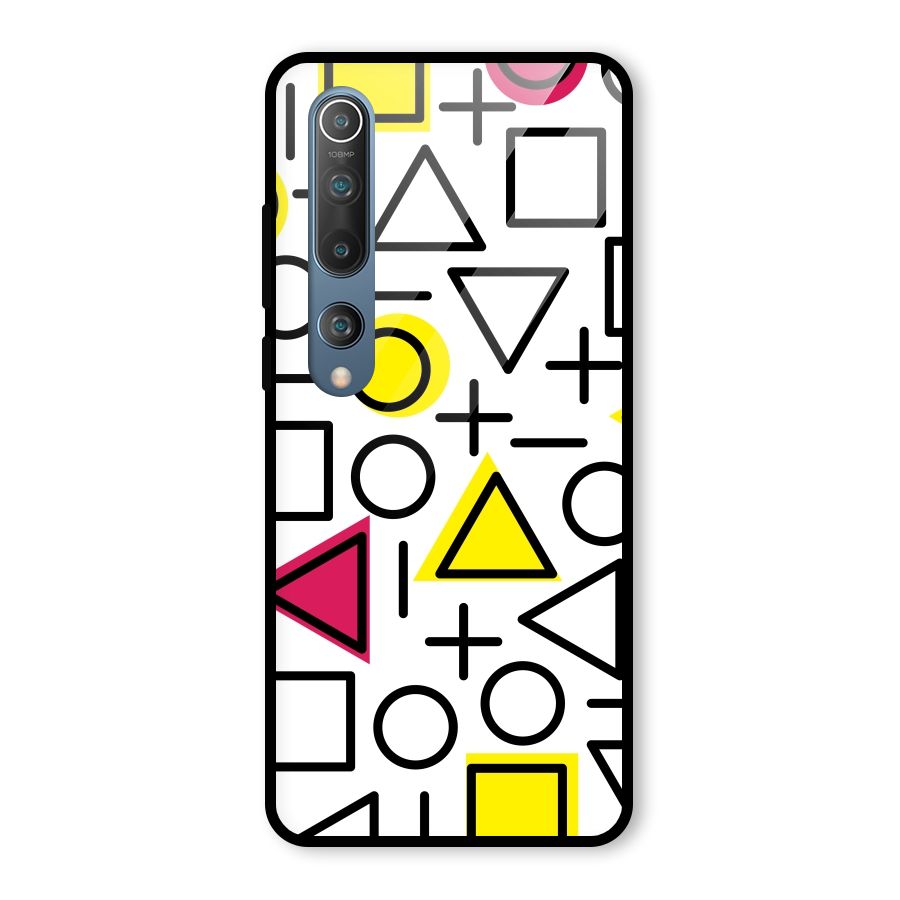 Geometry Pattern Glass Back Case for Mi 10