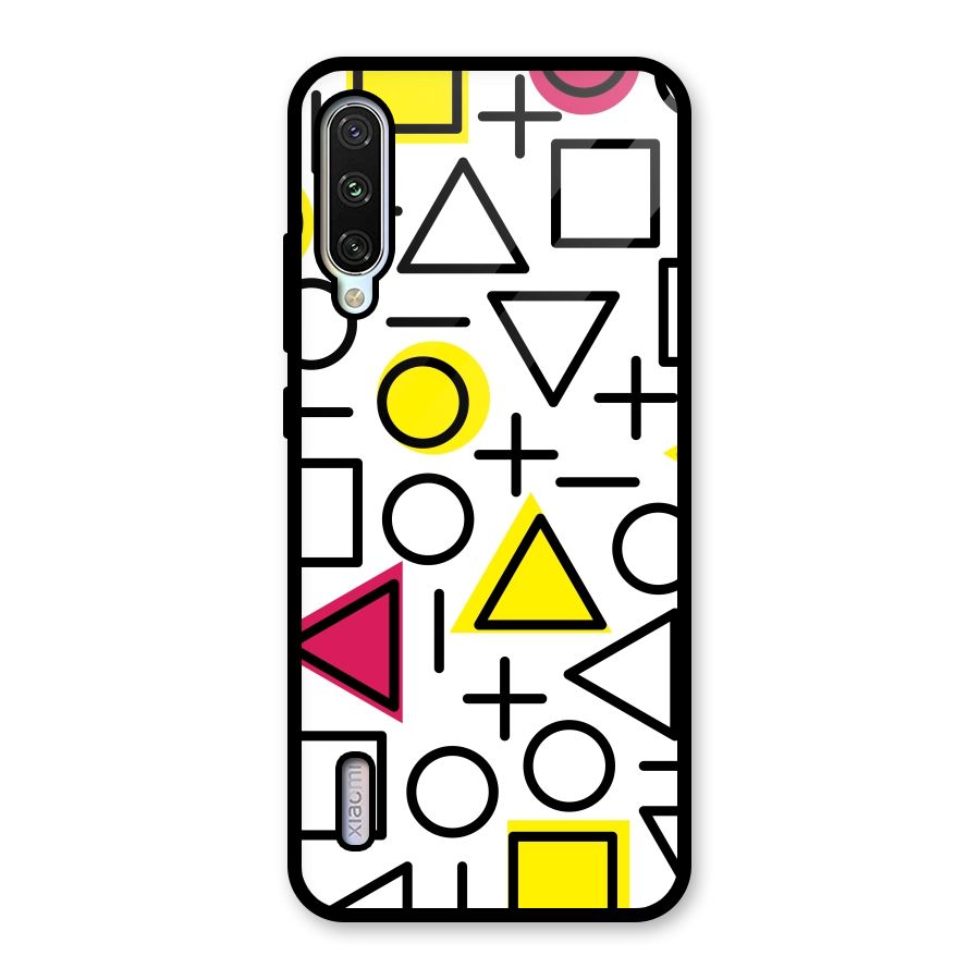 Geometry Pattern Glass Back Case for Mi A3
