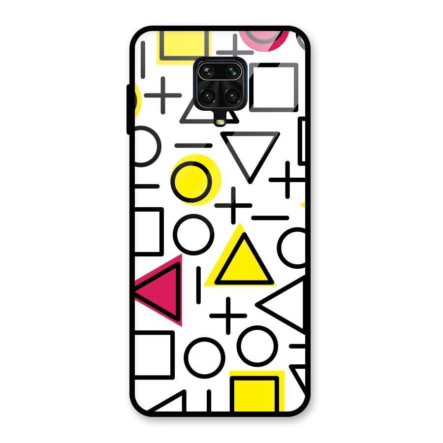 Geometry Pattern Glass Back Case for Poco M2 Pro