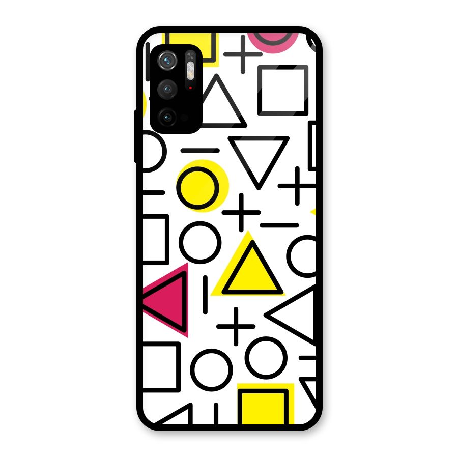 Geometry Pattern Glass Back Case for Poco M3 Pro 5G