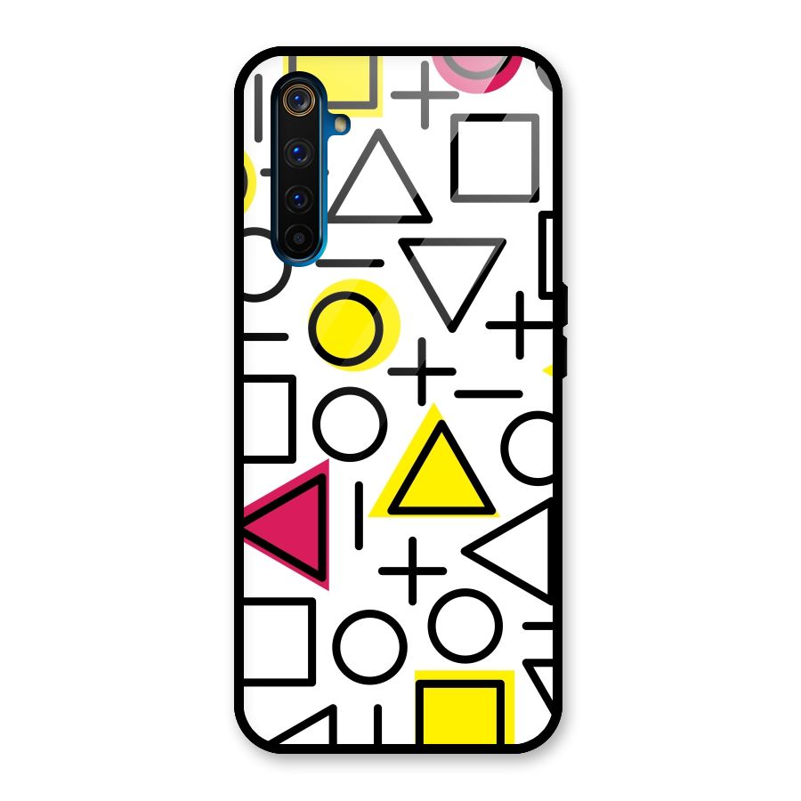 Geometry Pattern Glass Back Case for Realme 6 Pro