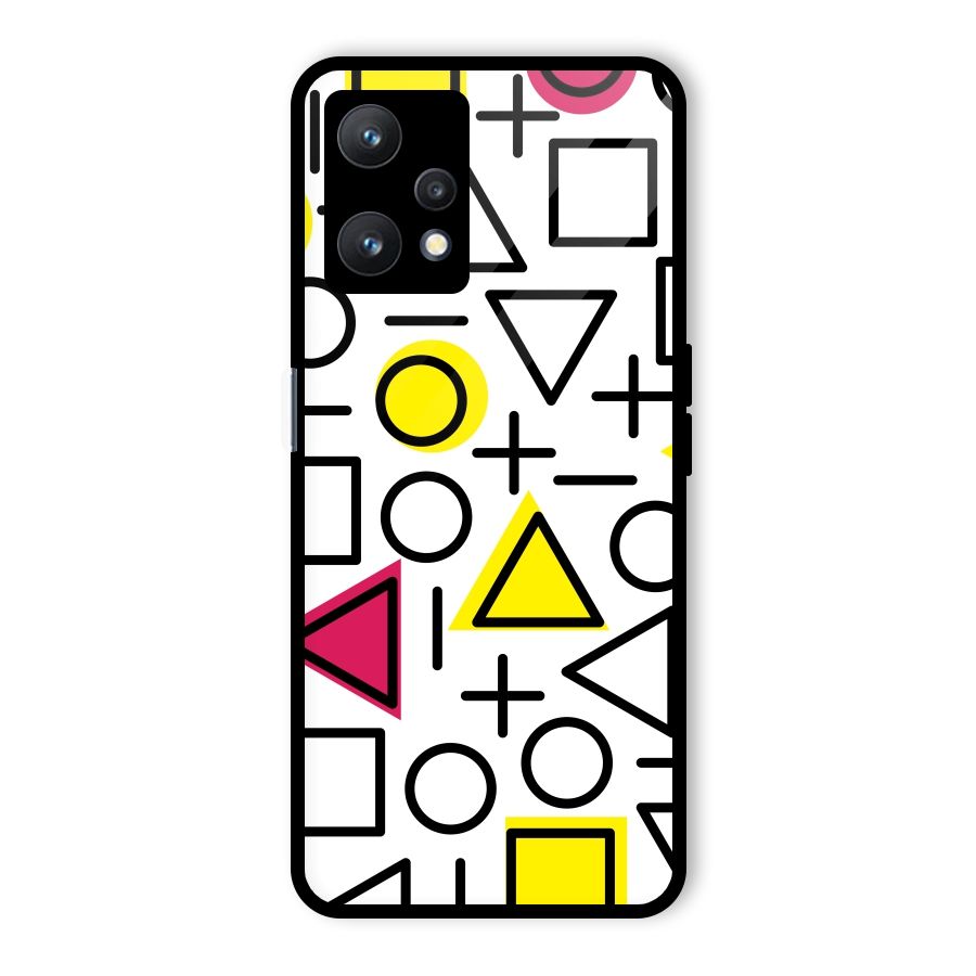 Geometry Pattern Glass Back Case for Realme 9 Pro 5G