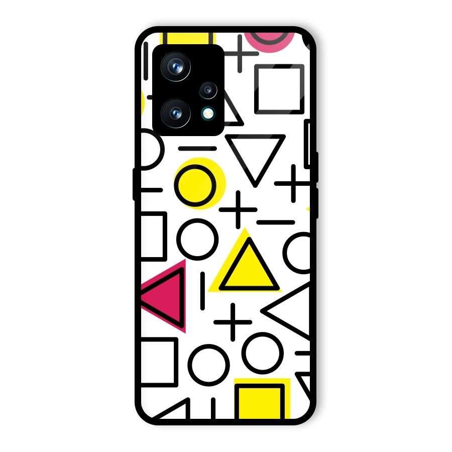 Geometry Pattern Glass Back Case for Realme 9 Pro Plus 5G