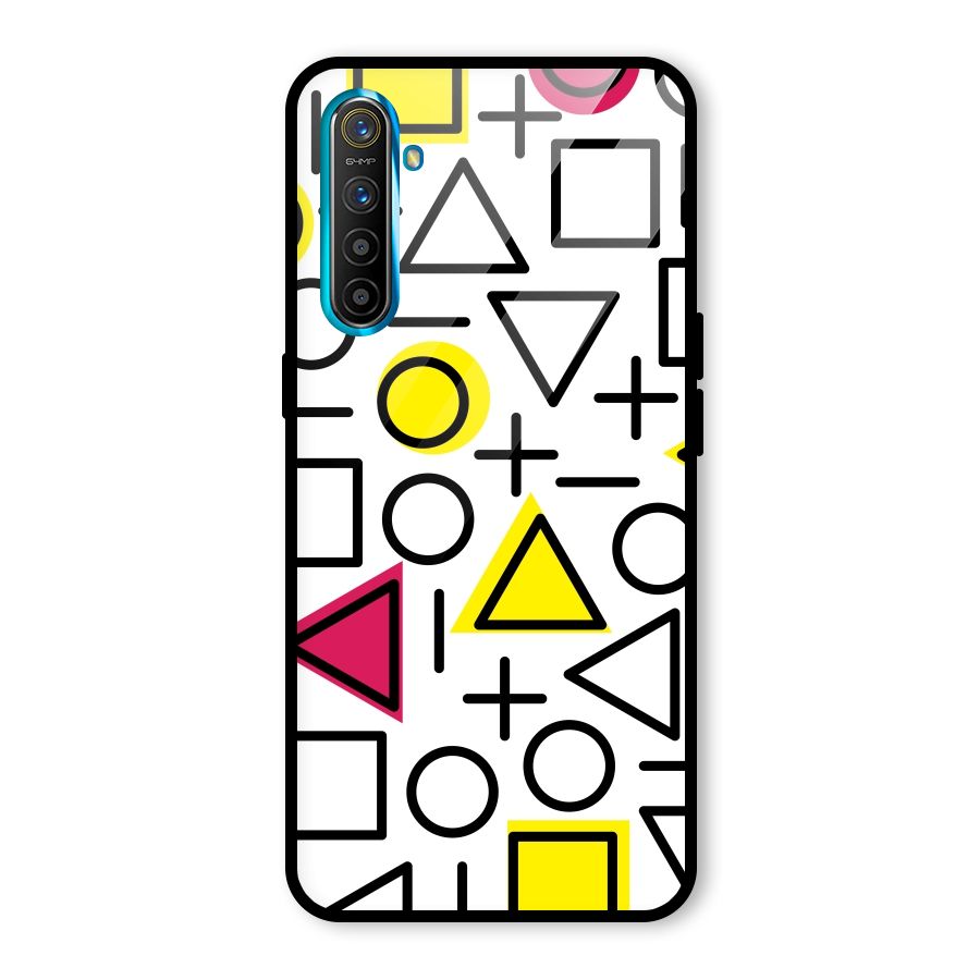 Geometry Pattern Glass Back Case for Realme X2