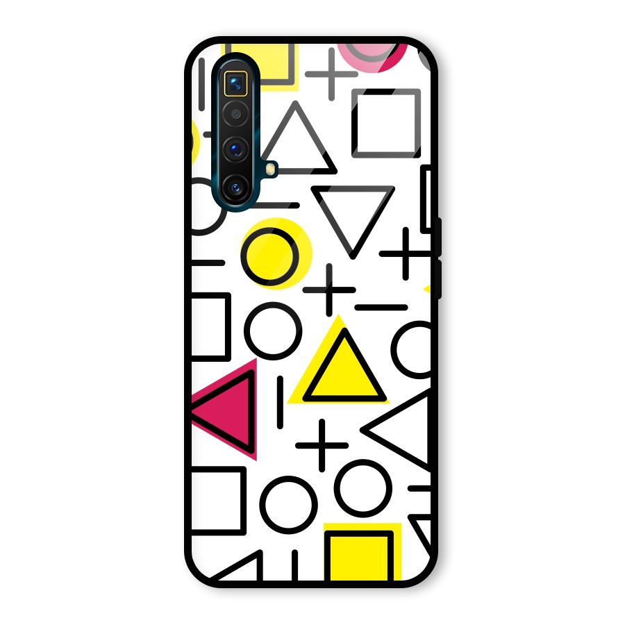 Geometry Pattern Glass Back Case for Realme X3 SuperZoom