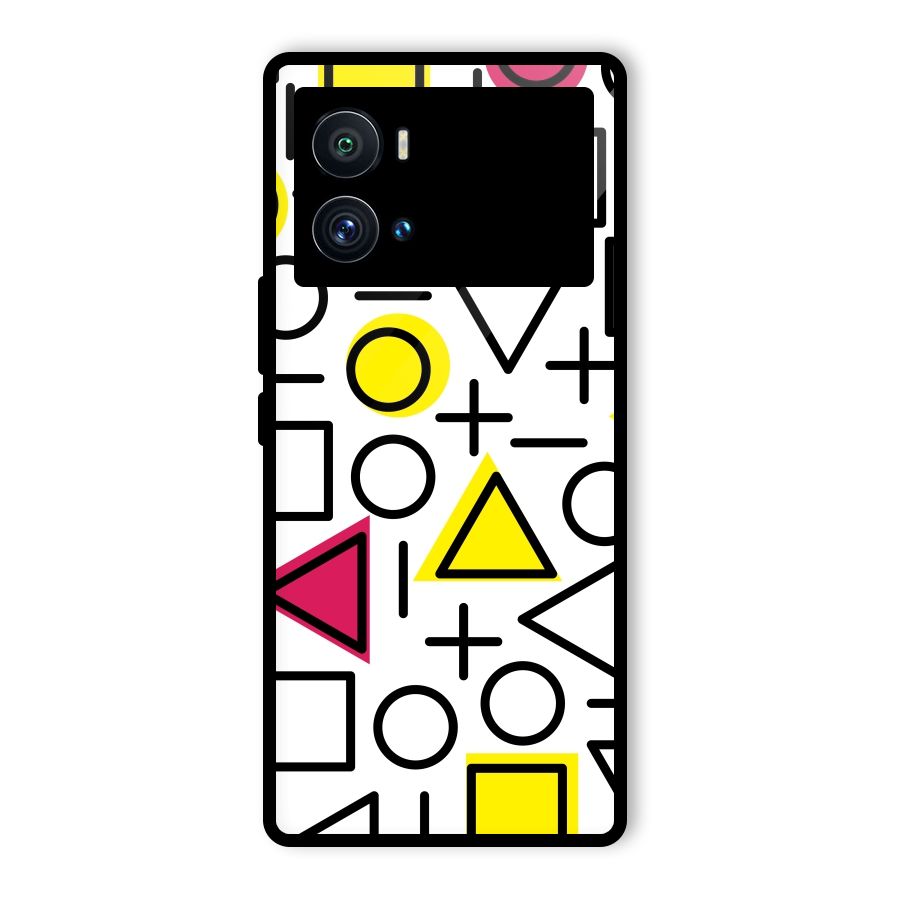 Geometry Pattern Glass Back Case for Vivo iQOO 9 Pro