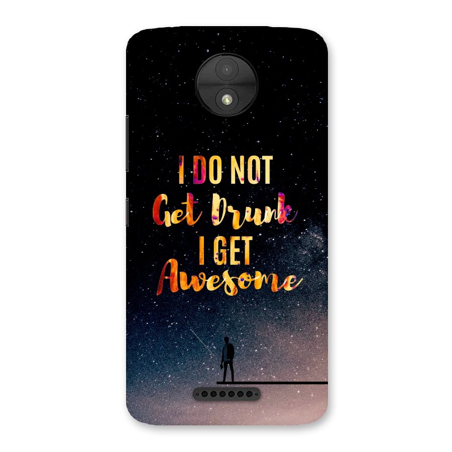 Get Awesome Back Case for Moto C