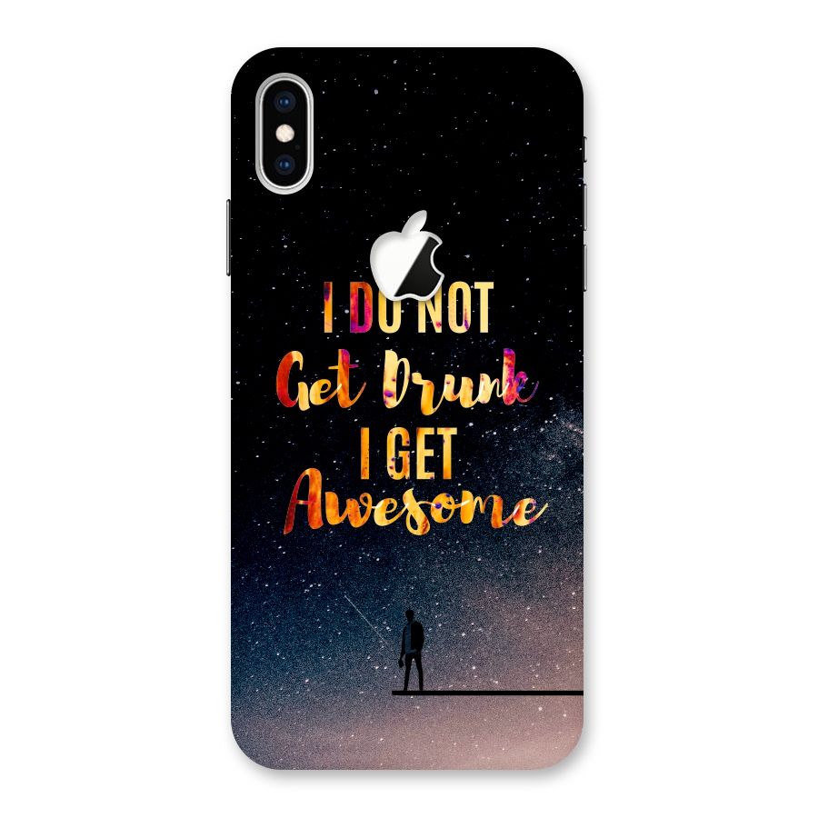 Get Awesome Back Case for iPhone XS Max Apple Cut