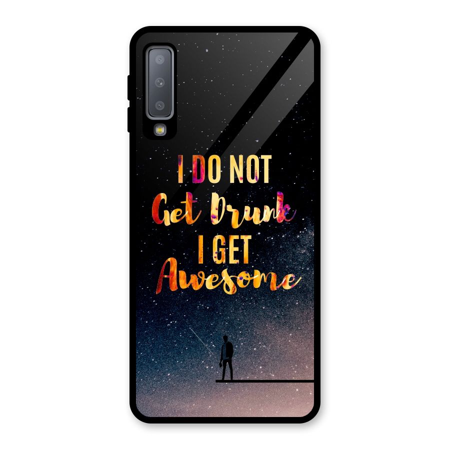 Get Awesome Glass Back Case for Galaxy A7 (2018)