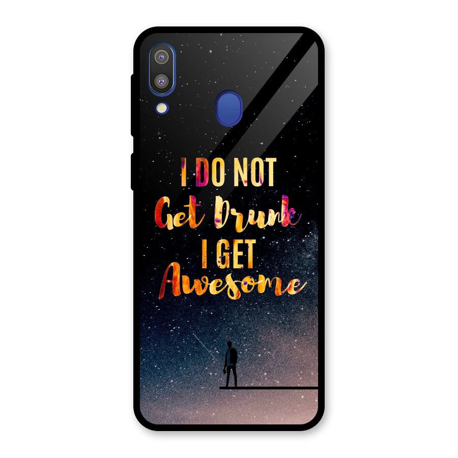 Get Awesome Glass Back Case for Galaxy M20