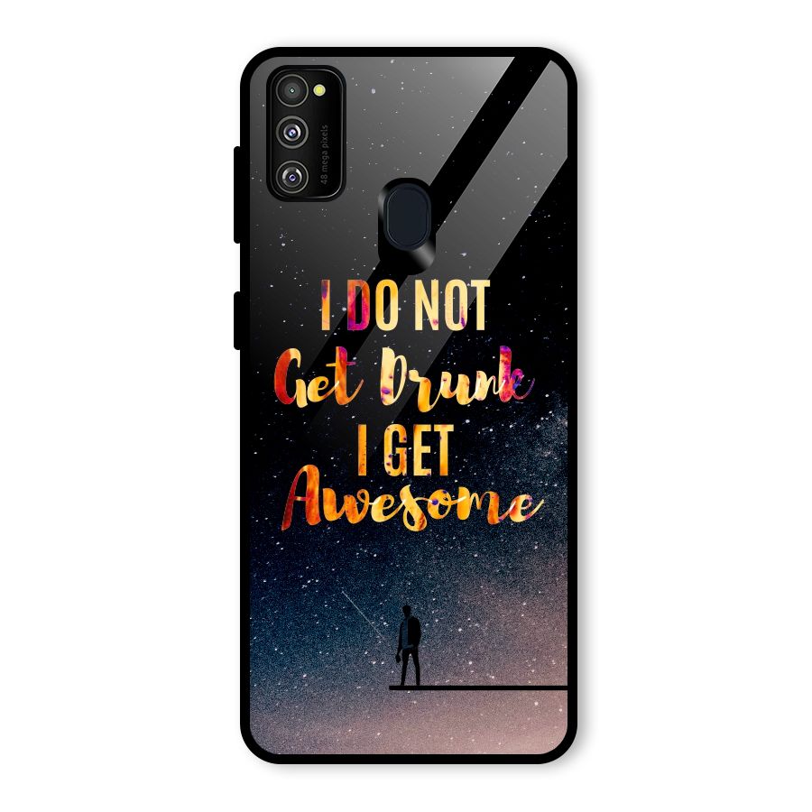 Get Awesome Glass Back Case for Galaxy M30s