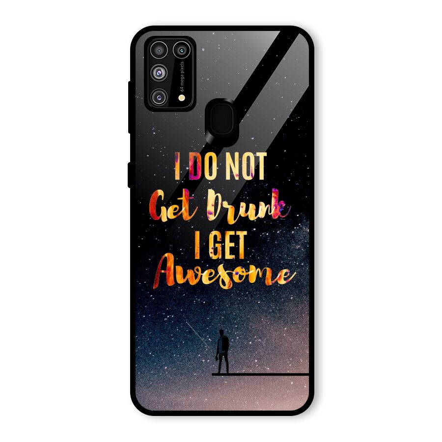 Get Awesome Glass Back Case for Galaxy M31