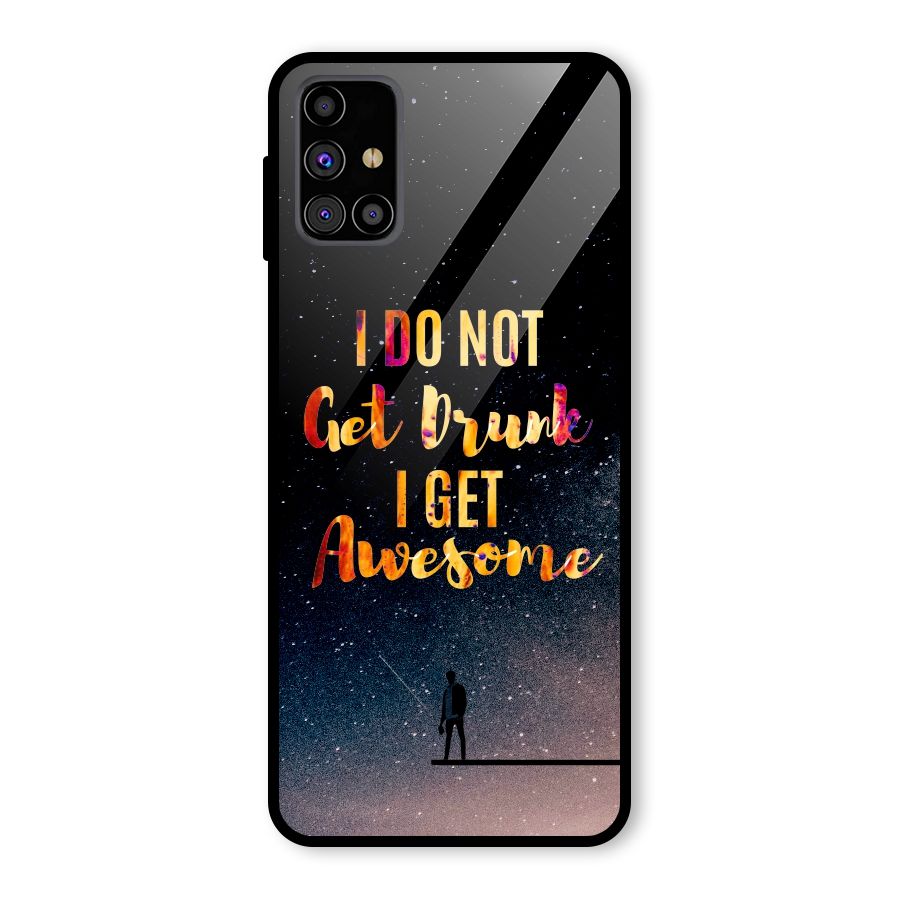 Get Awesome Glass Back Case for Galaxy M31s