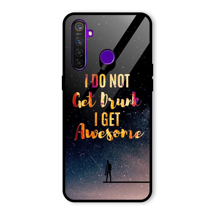 Get Awesome Glass Back Case for Realme 5 Pro