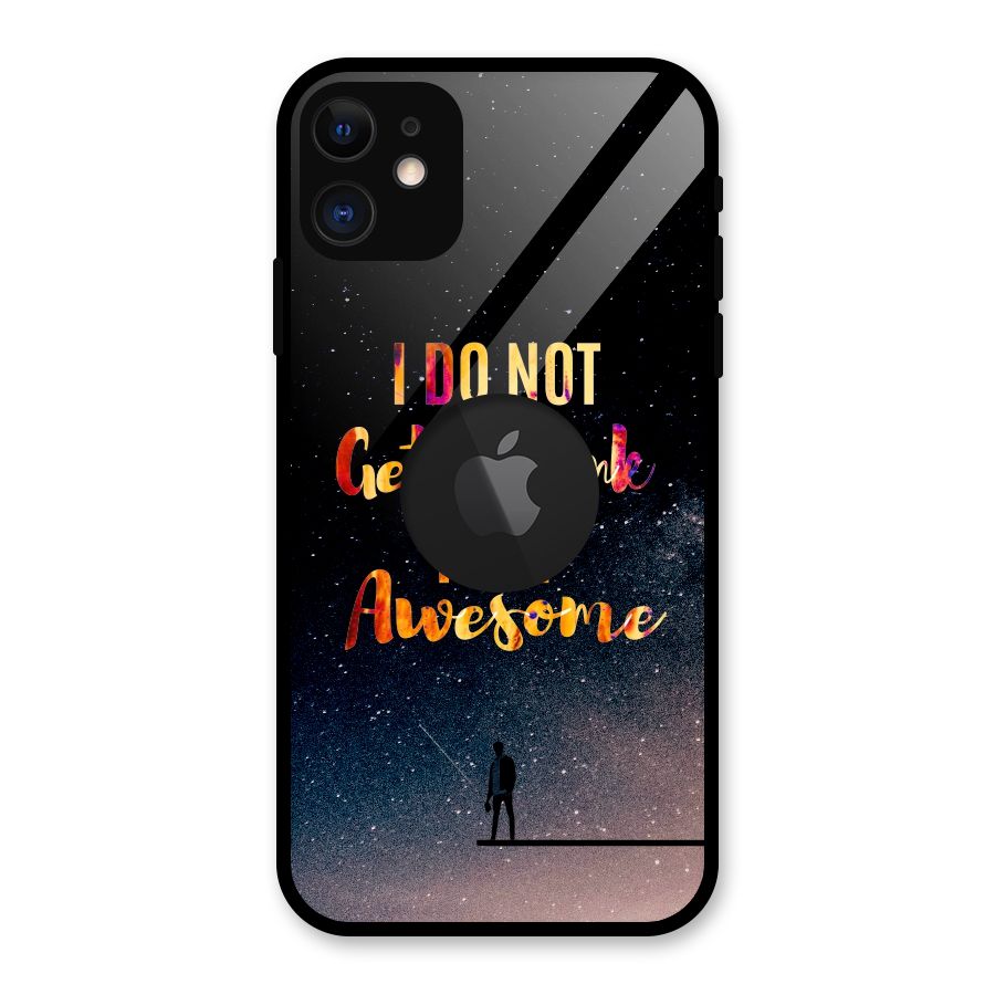 Get Awesome Glass Back Case for iPhone 11 Logo Cut