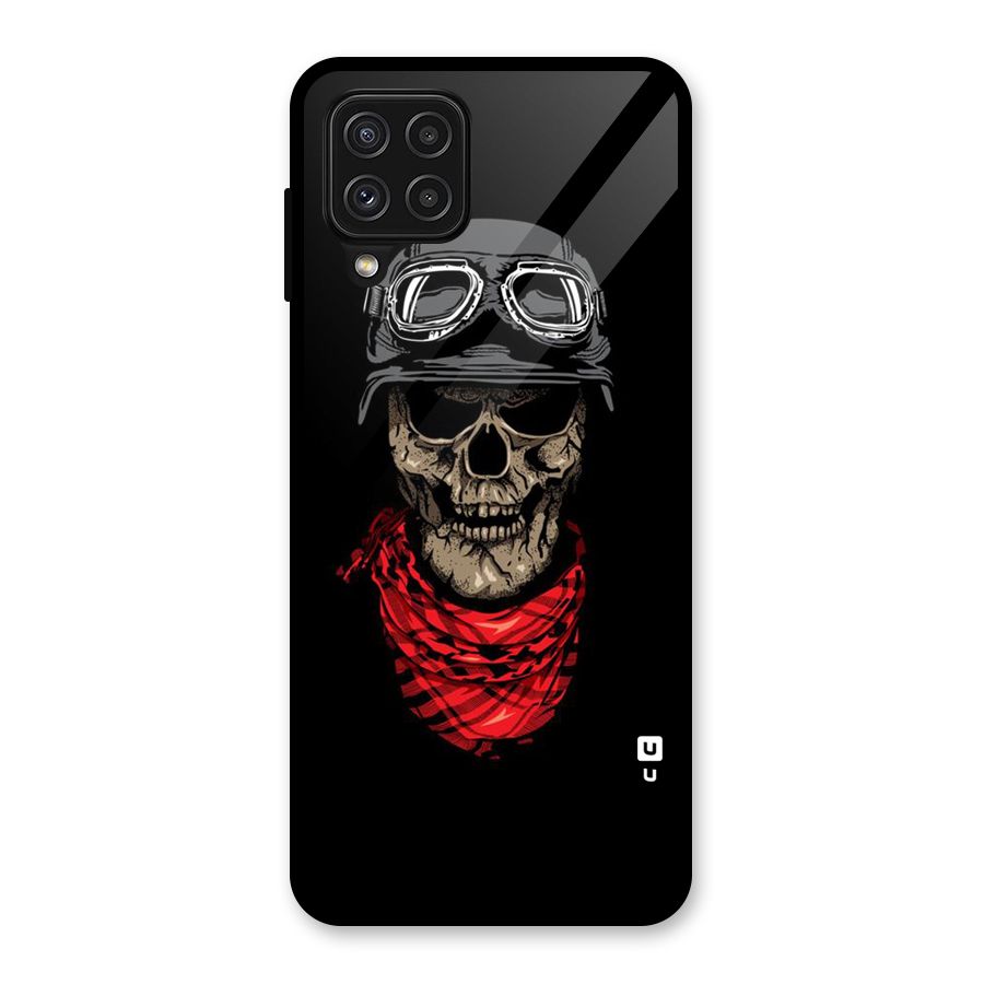 Ghost Swag Glass Back Case for Galaxy A22 4G