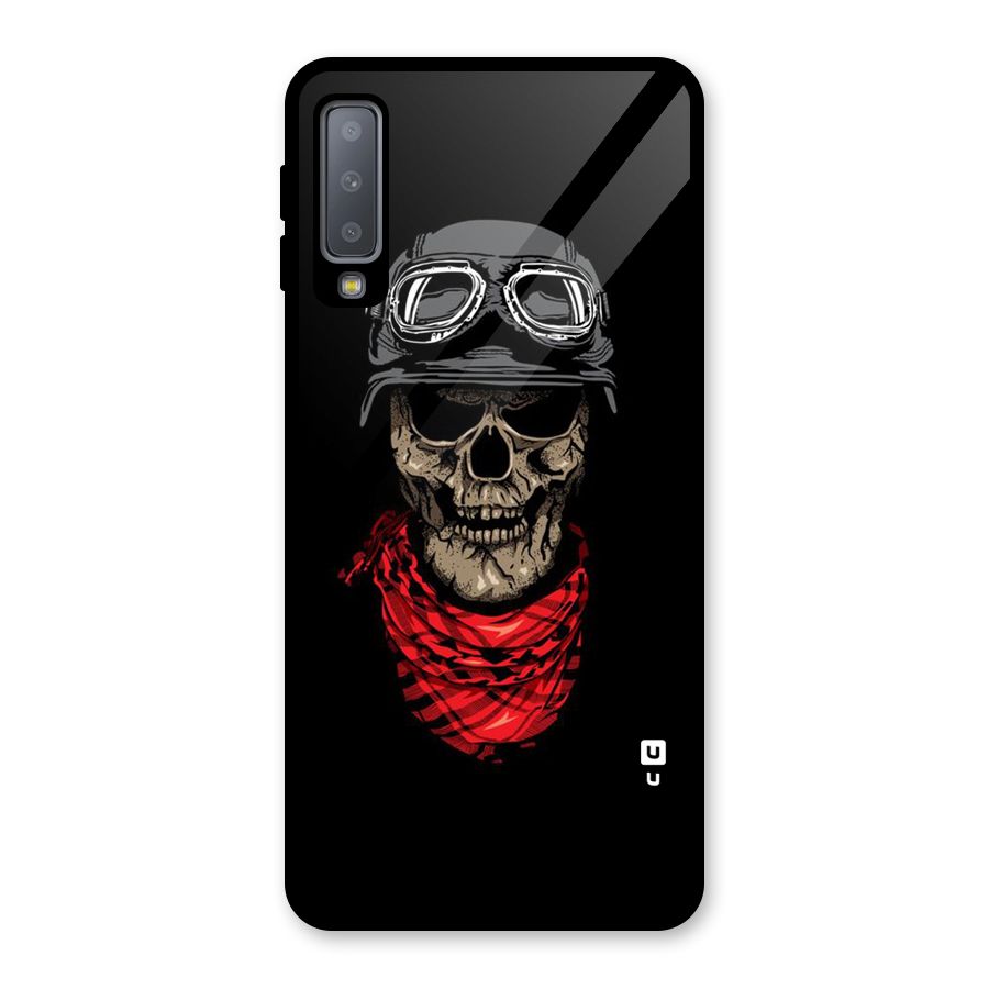 Ghost Swag Glass Back Case for Galaxy A7 (2018)