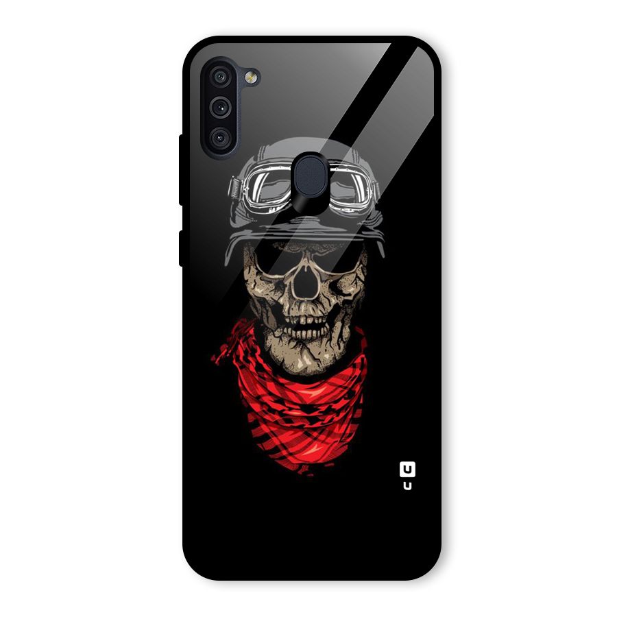 Ghost Swag Glass Back Case for Galaxy M11