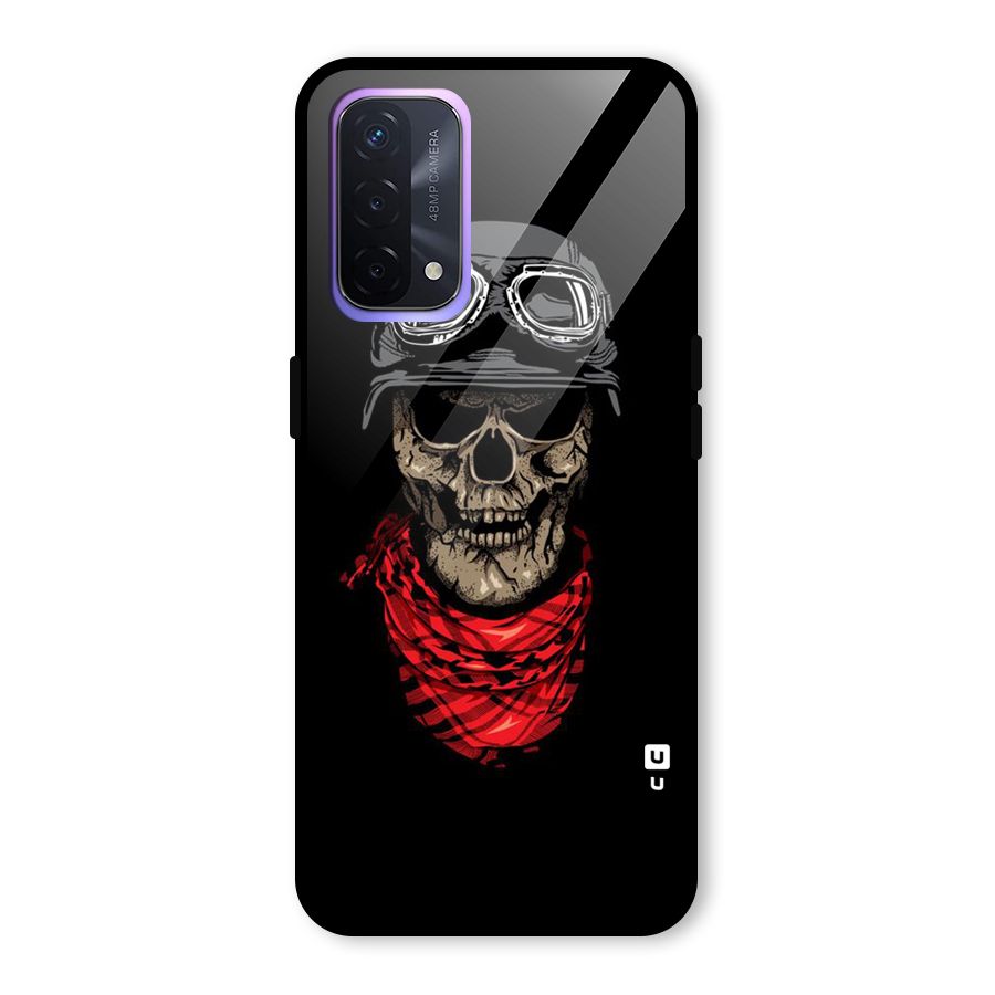 Ghost Swag Glass Back Case for Oppo A74 5G