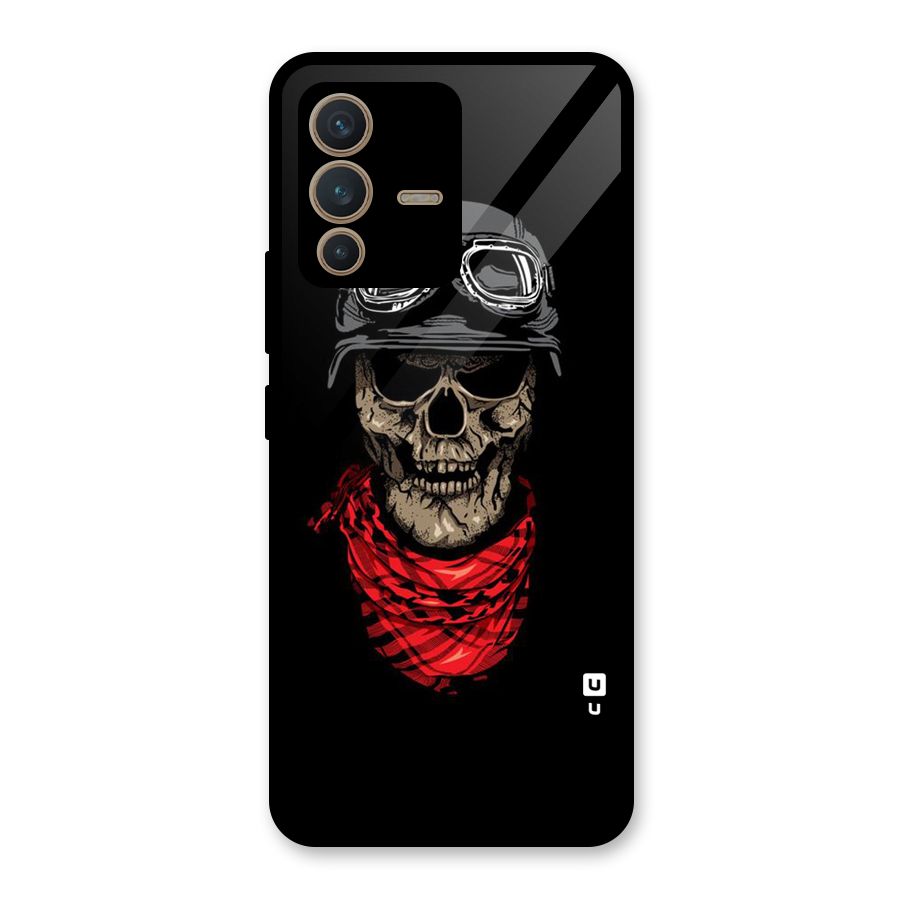 Ghost Swag Glass Back Case for Vivo V23 5G
