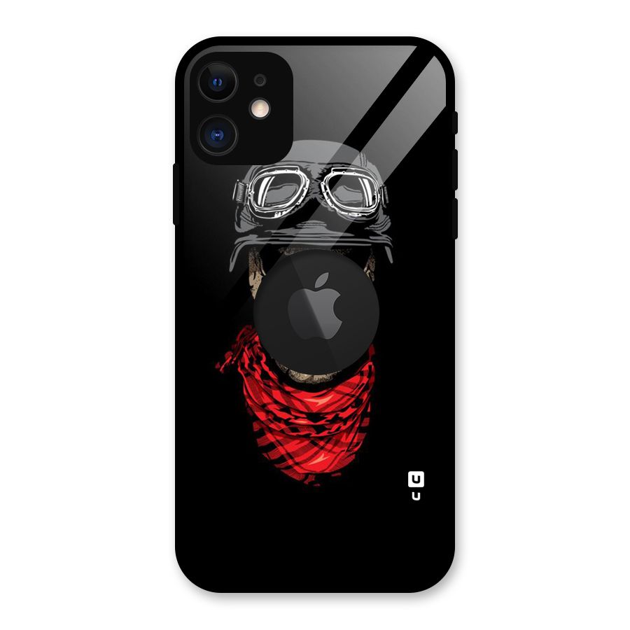 Ghost Swag Glass Back Case for iPhone 11 Logo Cut