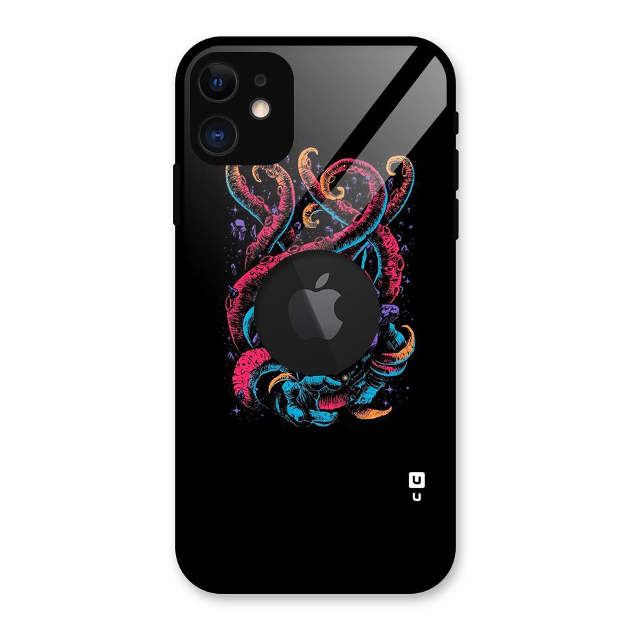 Ghost Tails Glass Back Case for iPhone 11 Logo Cut
