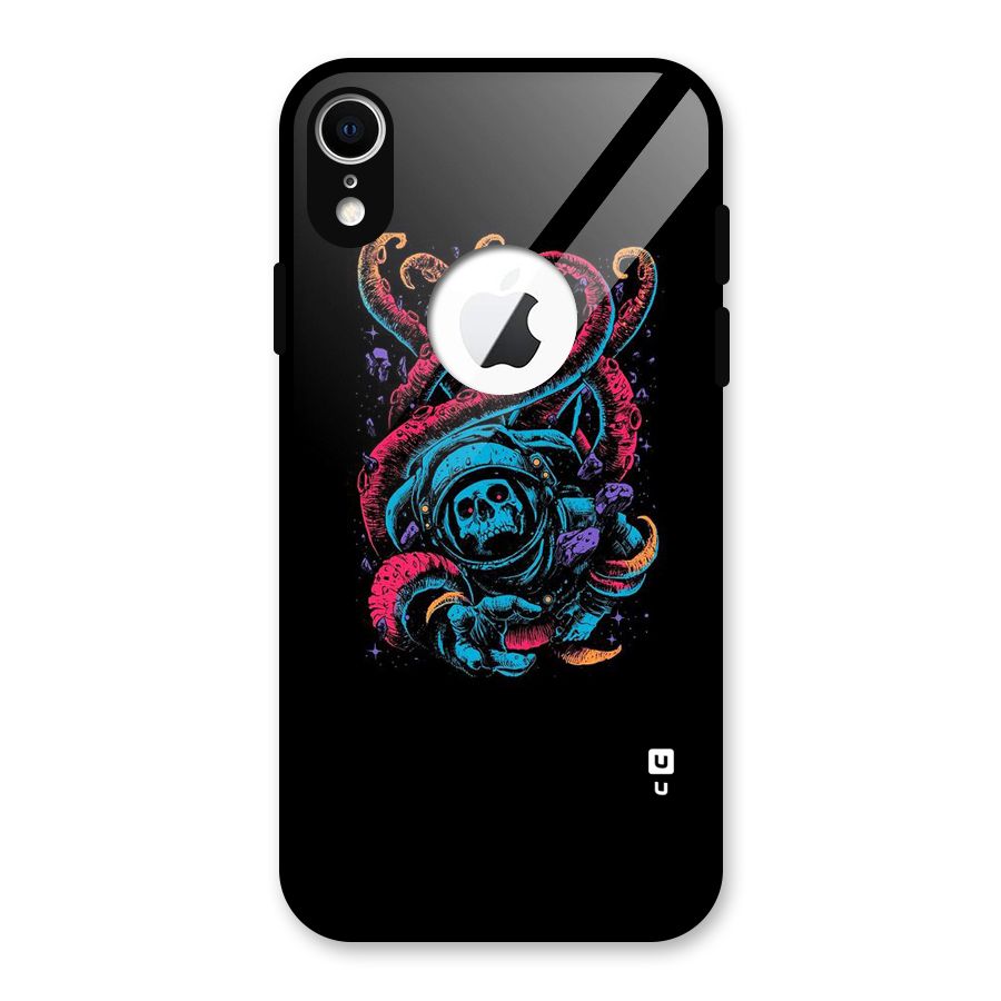 Ghost Tails Glass Back Case for iPhone XR Logo Cut