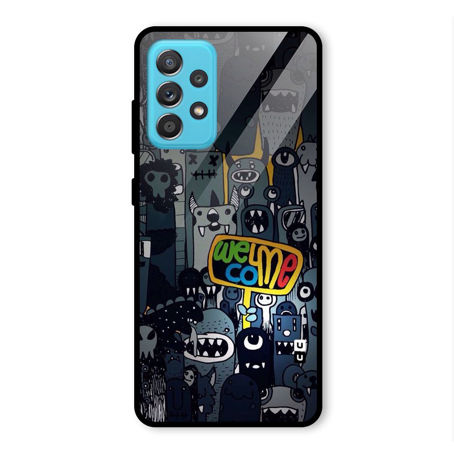 Ghost Welcome Glass Back Case for Galaxy A52