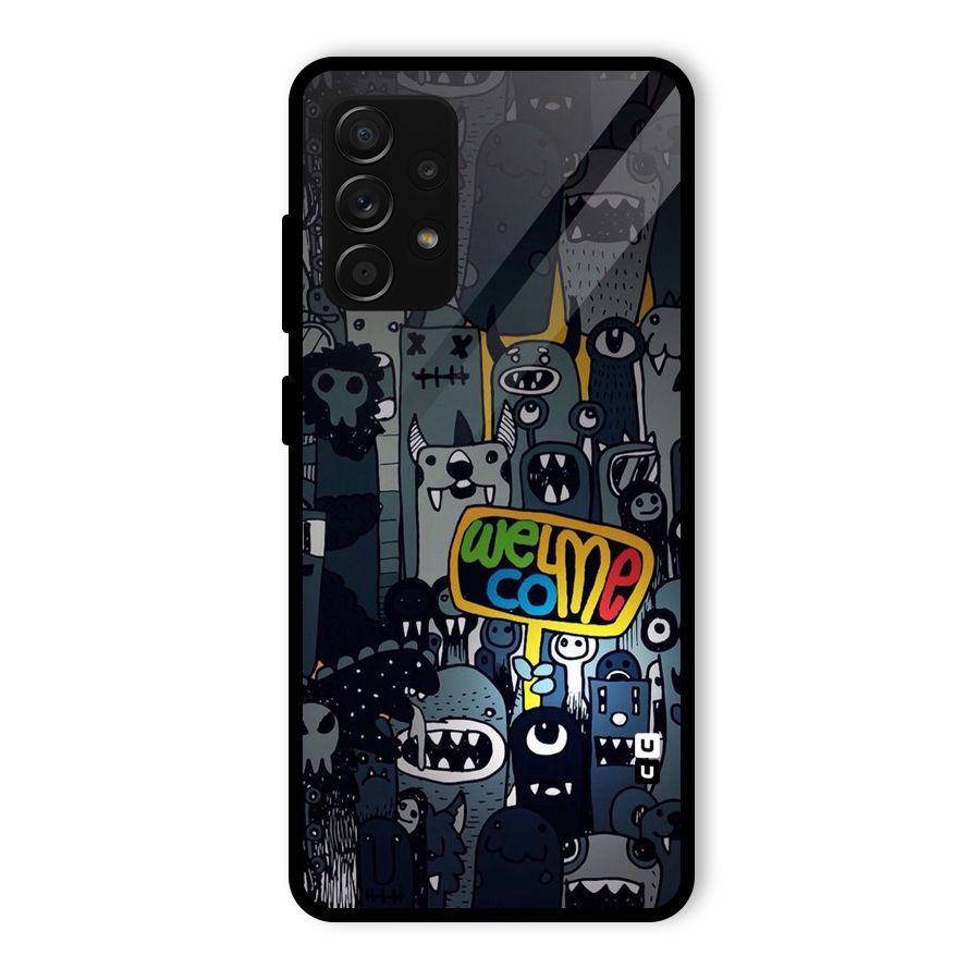 Ghost Welcome Glass Back Case for Galaxy A53 5G