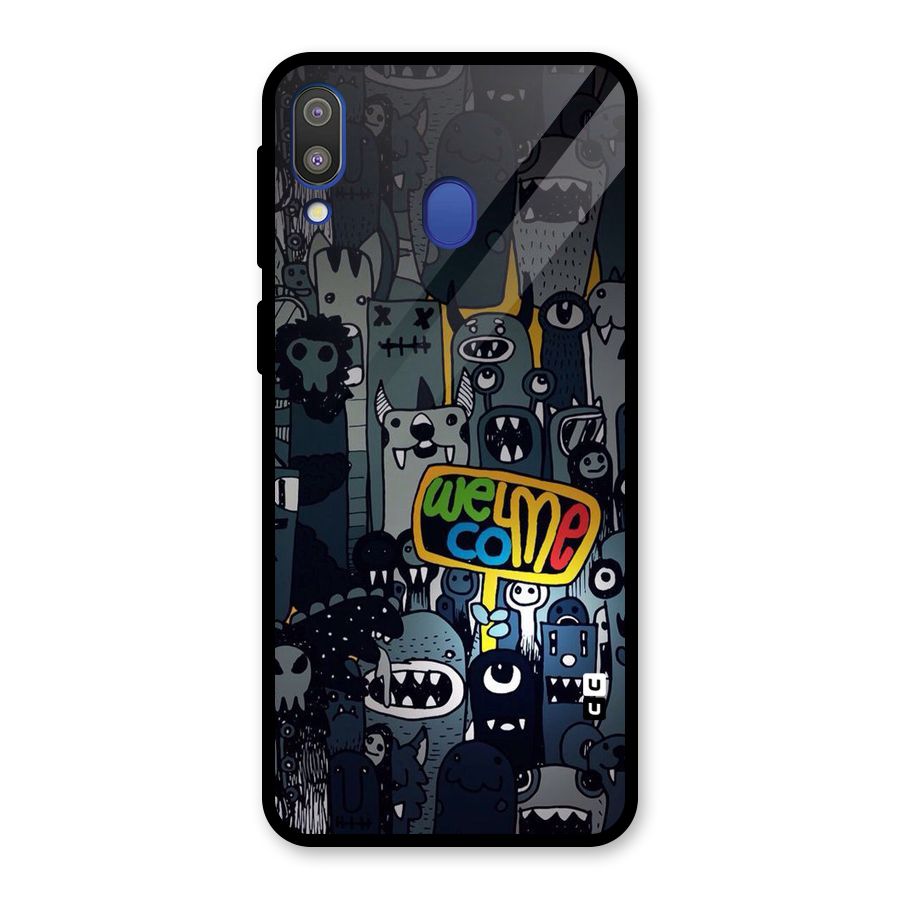 Ghost Welcome Glass Back Case for Galaxy M20