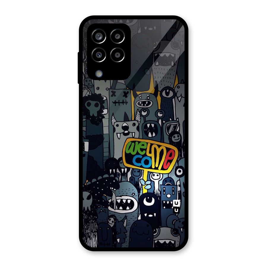 Ghost Welcome Glass Back Case for Galaxy M33