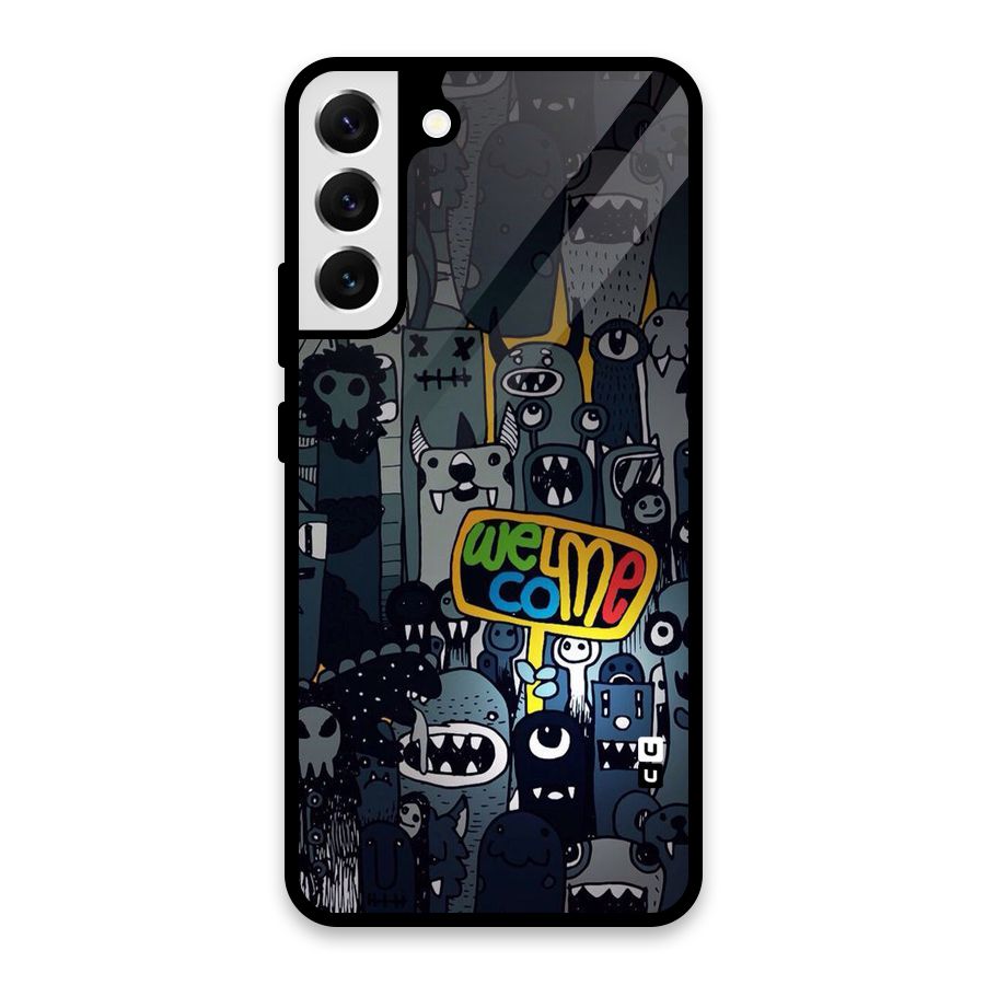 Ghost Welcome Glass Back Case for Galaxy S22 Plus 5G