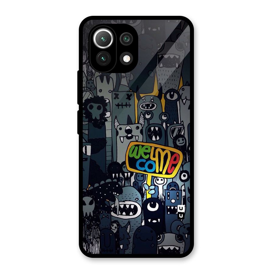 Ghost Welcome Glass Back Case for Mi 11 Lite