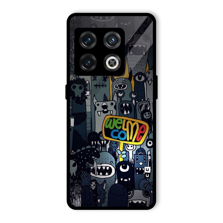 Ghost Welcome Glass Back Case for OnePlus 10 Pro 5G