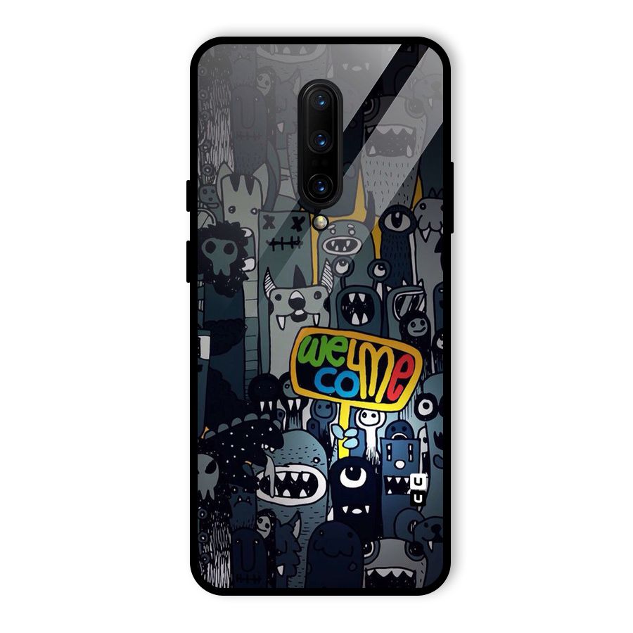 Ghost Welcome Glass Back Case for OnePlus 7 Pro