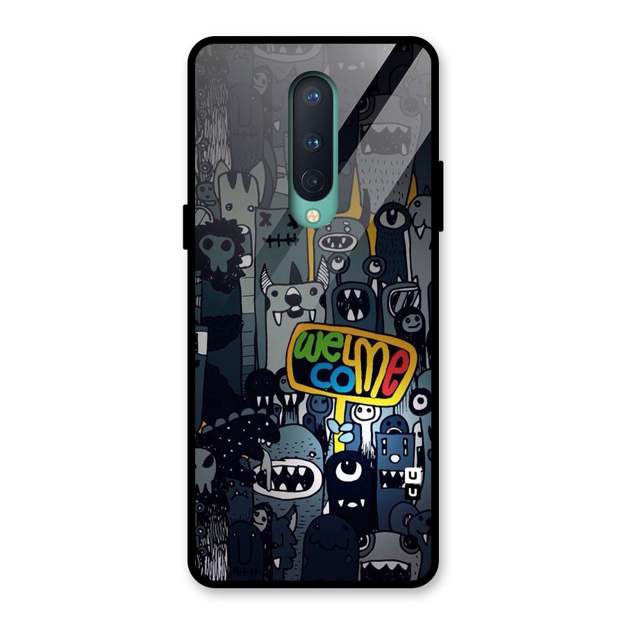 Ghost Welcome Glass Back Case for OnePlus 8