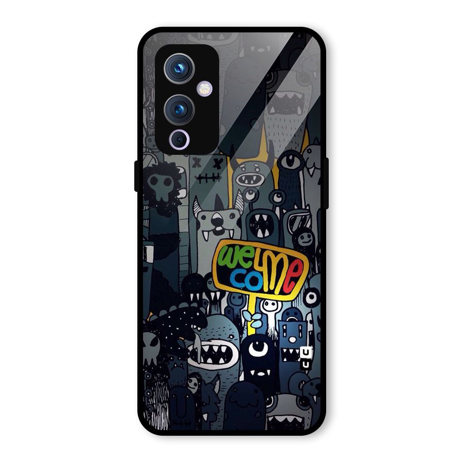Ghost Welcome Glass Back Case for OnePlus 9