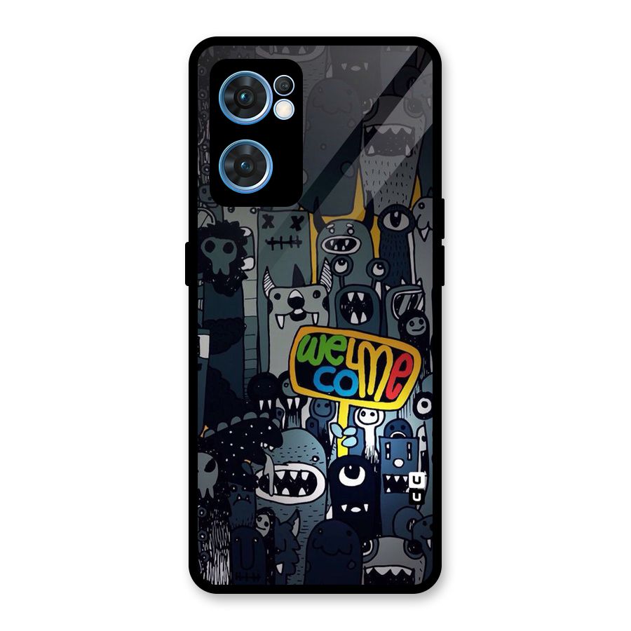 Ghost Welcome Glass Back Case for Oppo Reno7 5G