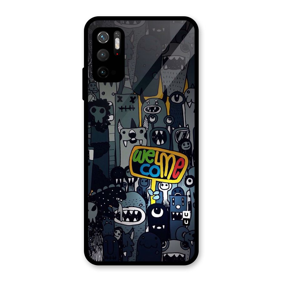 Ghost Welcome Glass Back Case for Poco M3 Pro 5G