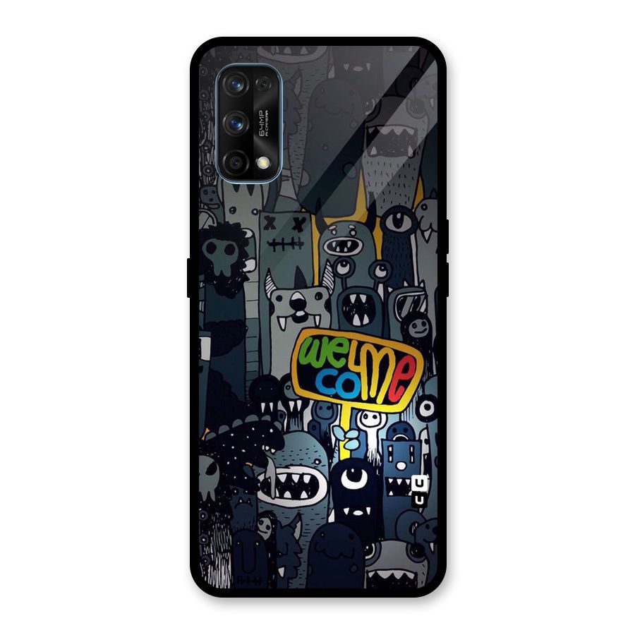 Ghost Welcome Glass Back Case for Realme 7 Pro