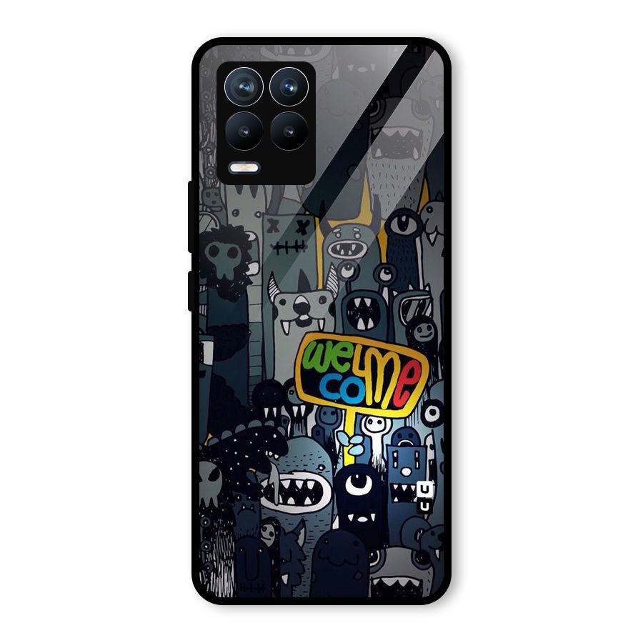 Ghost Welcome Glass Back Case for Realme 8 Pro