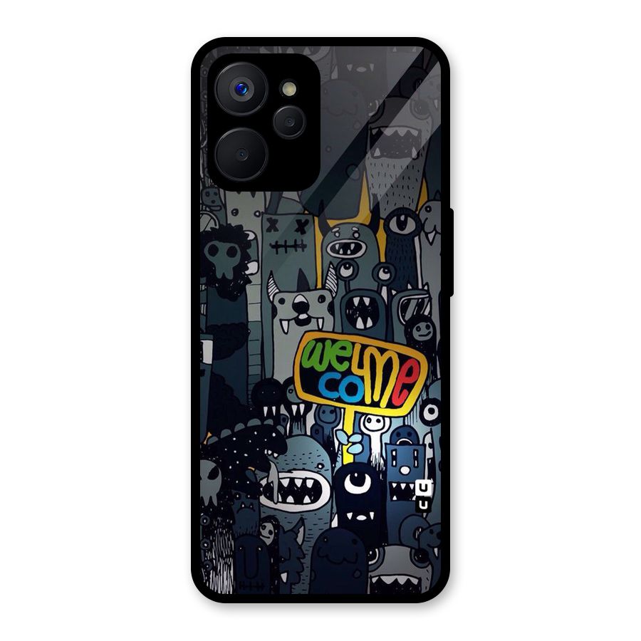 Ghost Welcome Glass Back Case for Realme 9i 5G