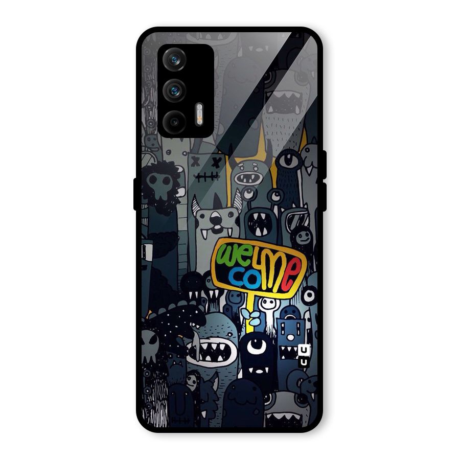 Ghost Welcome Glass Back Case for Realme GT 5G