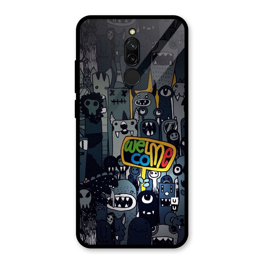 Ghost Welcome Glass Back Case for Redmi 8